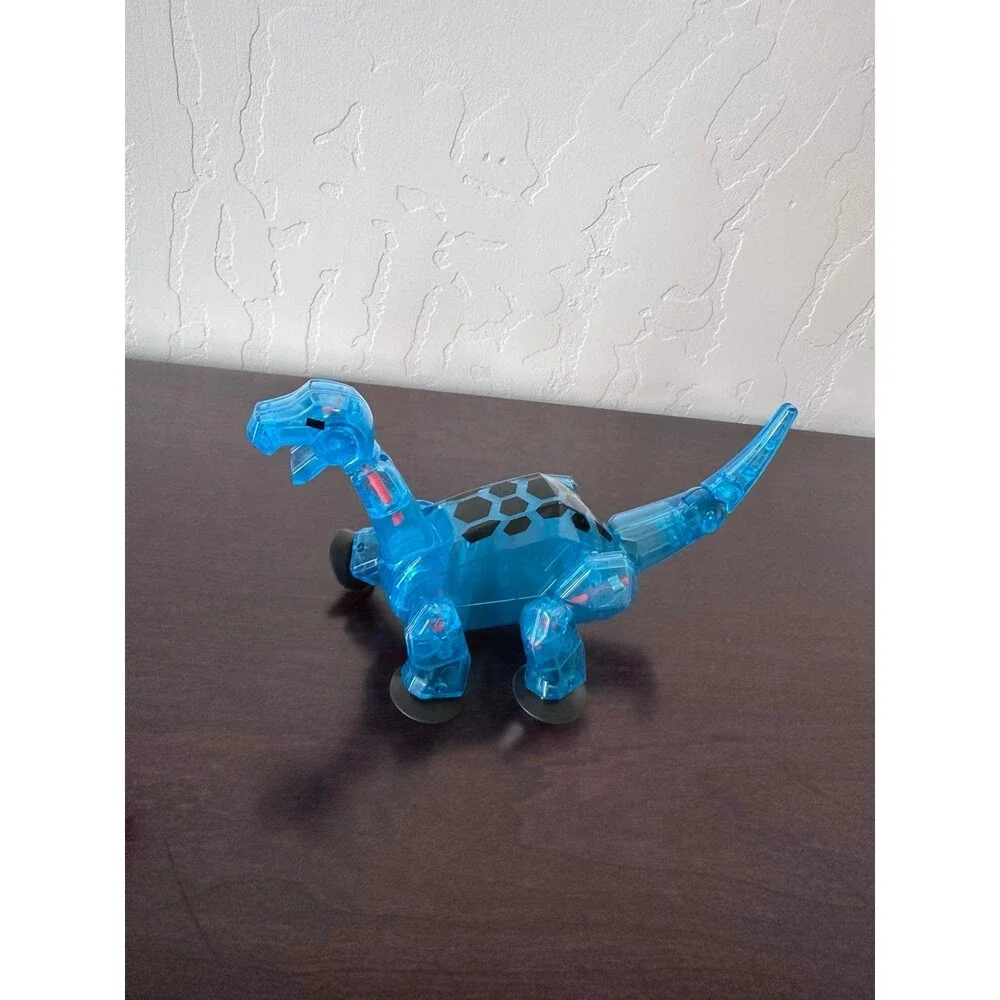 Zing Stikbot Dino Lot 4 T-Rex Raptor Brontosaurus Poseable Suction Cup Toys